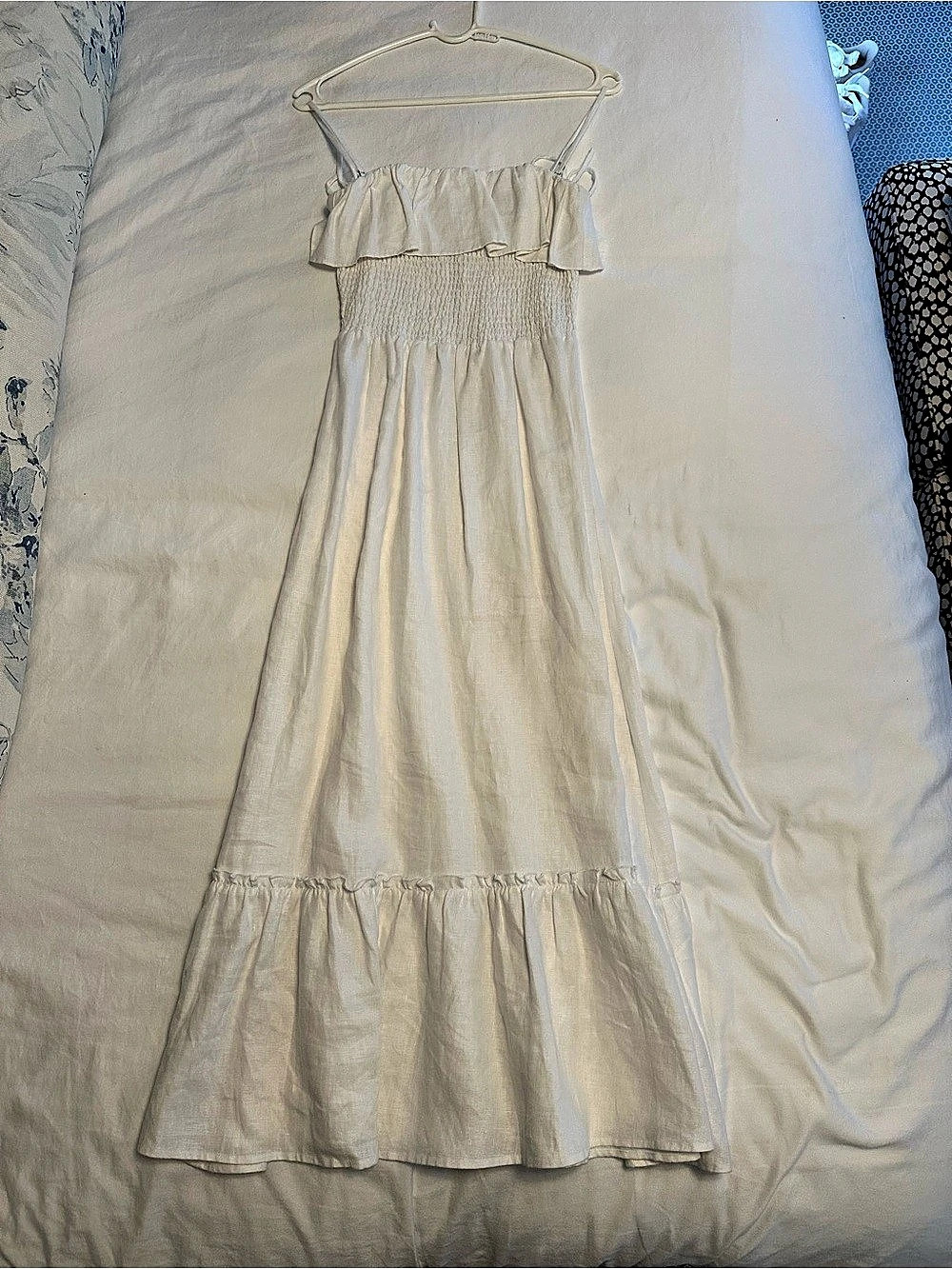 Reformation Linen White Maxi Dress
